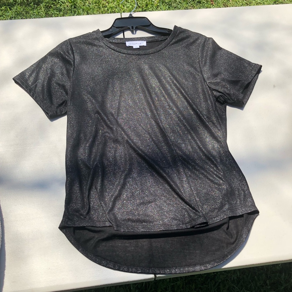 Black Sparkly Tee